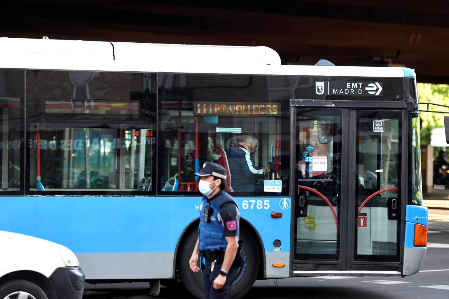 Autobús de la EMT en Madrid.