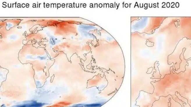 Agosto de 2020, cuarto más cálido en los registros globales