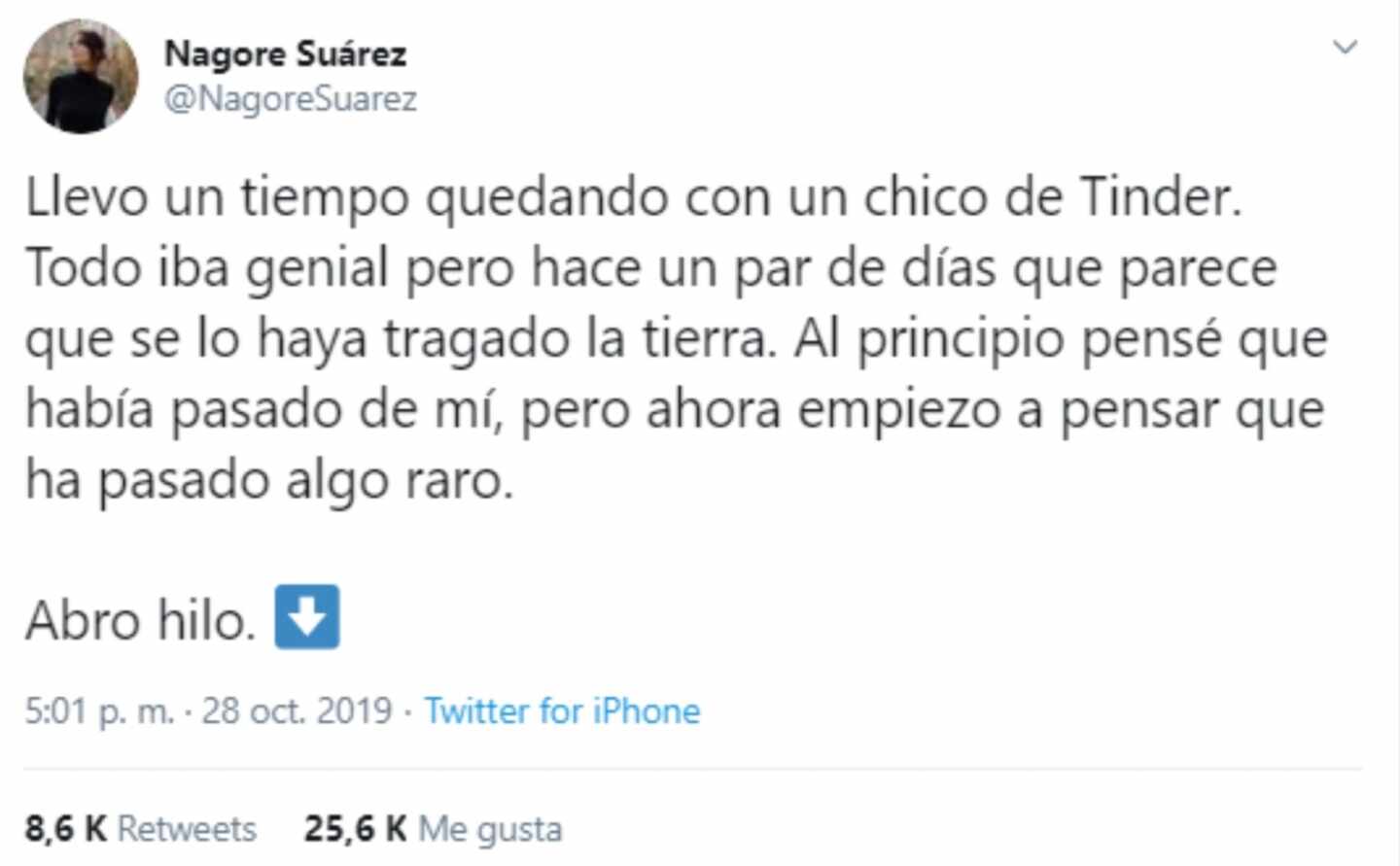 Nagore Suárez y su fórmula para enganchar a un lector en Twitter