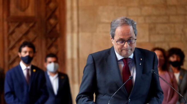 Declaración institucional de Quim Torra.