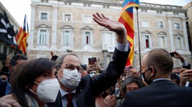 La Fiscalía pide inhabilitar a Torra un año y ocho meses por la segunda pancarta en el Palau