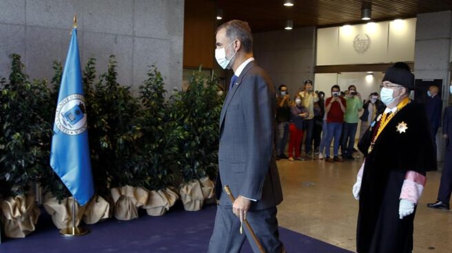 Felipe VI, durante el acto de apertura del curso universitario.