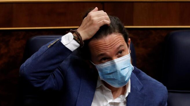 Pablo Iglesias, en el Congreso de los Diputados.
