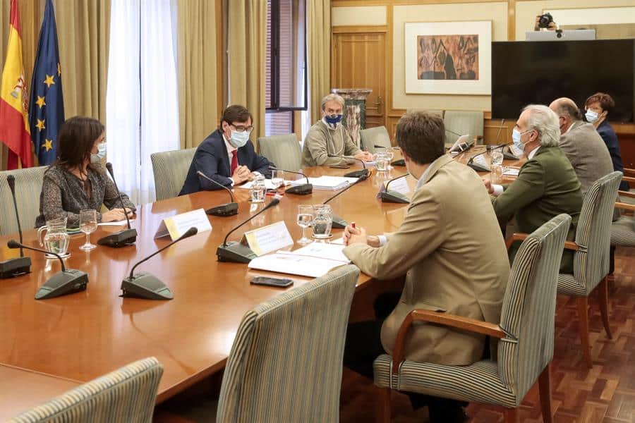Reunión entre el ministerio y la consejería de Sanidad de la Comunidad de Madrid.
