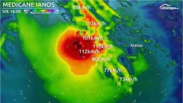 Radiografía del Medicane Ianos, el ciclón que impactará en Grecia