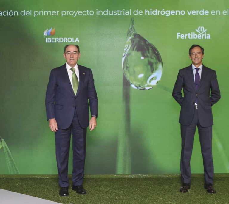 Iberdrola y Fertiberia impulsan el hidrógeno verde con 1.800 millones