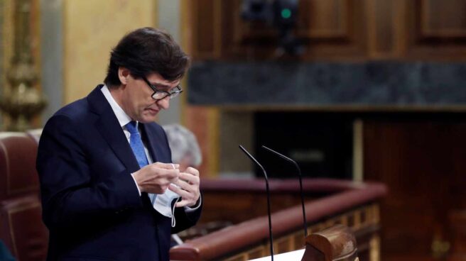 Salvador Illa, ministro de Sanidad, en el Congreso.