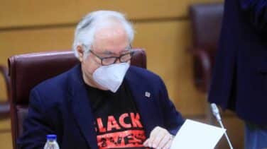 Castells vuelve al Senado con una camiseta reivindicativa: 'Black Lives Matter'