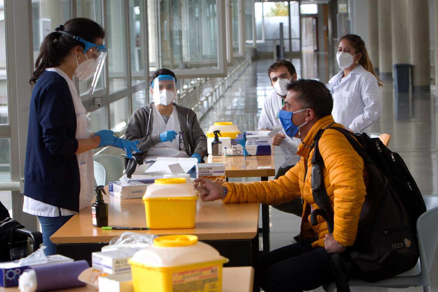 Pruebas en la Universidad de Vigo.