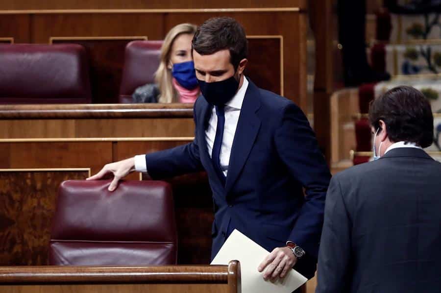 Casado votará 'no' a la moción de censura de Vox tras un durísimo ataque a Abascal