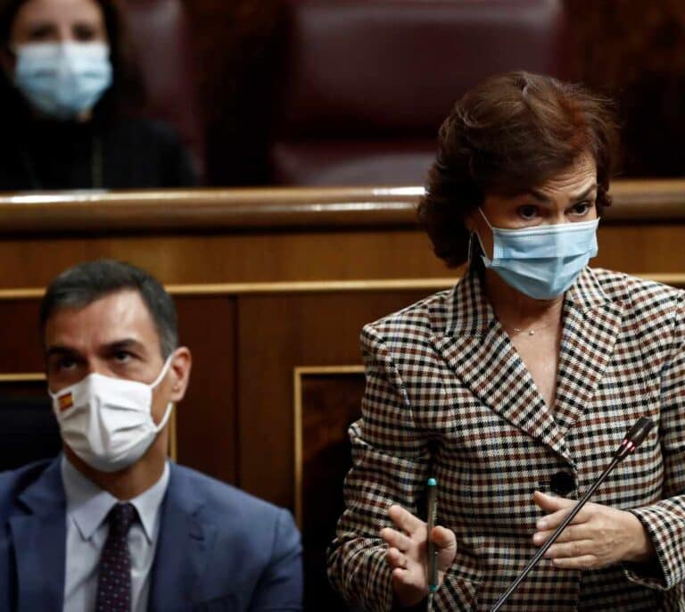 Calvo siente "vergüenza" porque Casado viaje a Europa "a hacer antiEspaña"