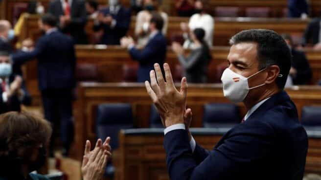El presidente del Gobierno, Pedro Sánchez, en el Congreso.
