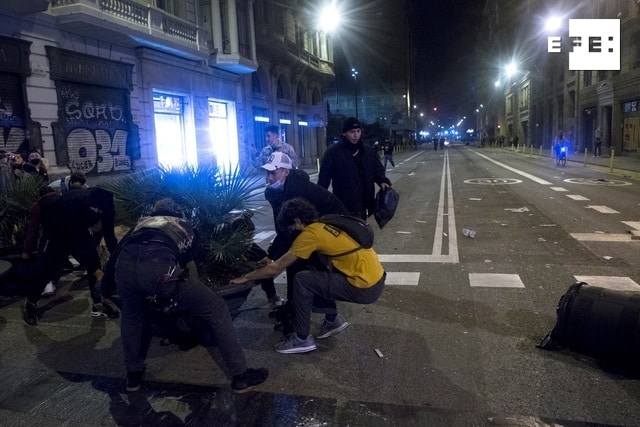 Incidentes en Barcelona.