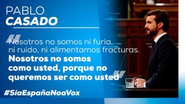 El PP lanza su campaña en redes contra la moción: "Sí a España, no a Vox"