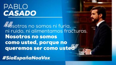 El PP lanza su campaña en redes contra la moción: "Sí a España, no a Vox"