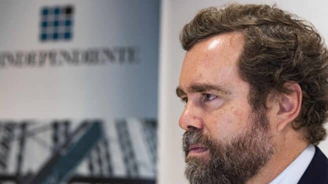 Espinosa de los Monteros, durante la entrevista en la redacción de El Independiente Espinosa de los Monteros, durante la entrevista en la redacción de El Independiente
