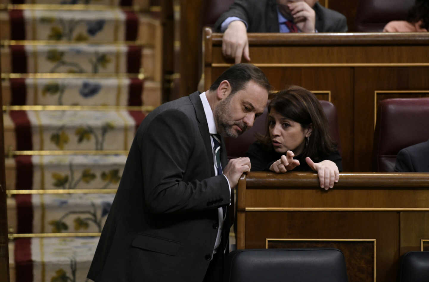 Ábalos y Lastra en el Congreso.