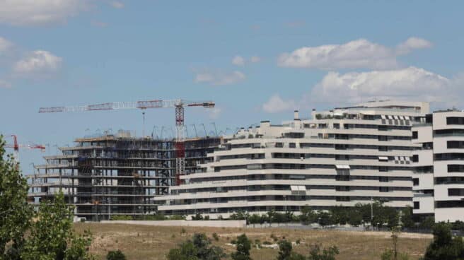 Vivienda en construcción en Madrid.