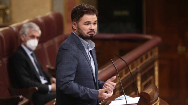 Gabriel Rufián en el Congreso. EP.