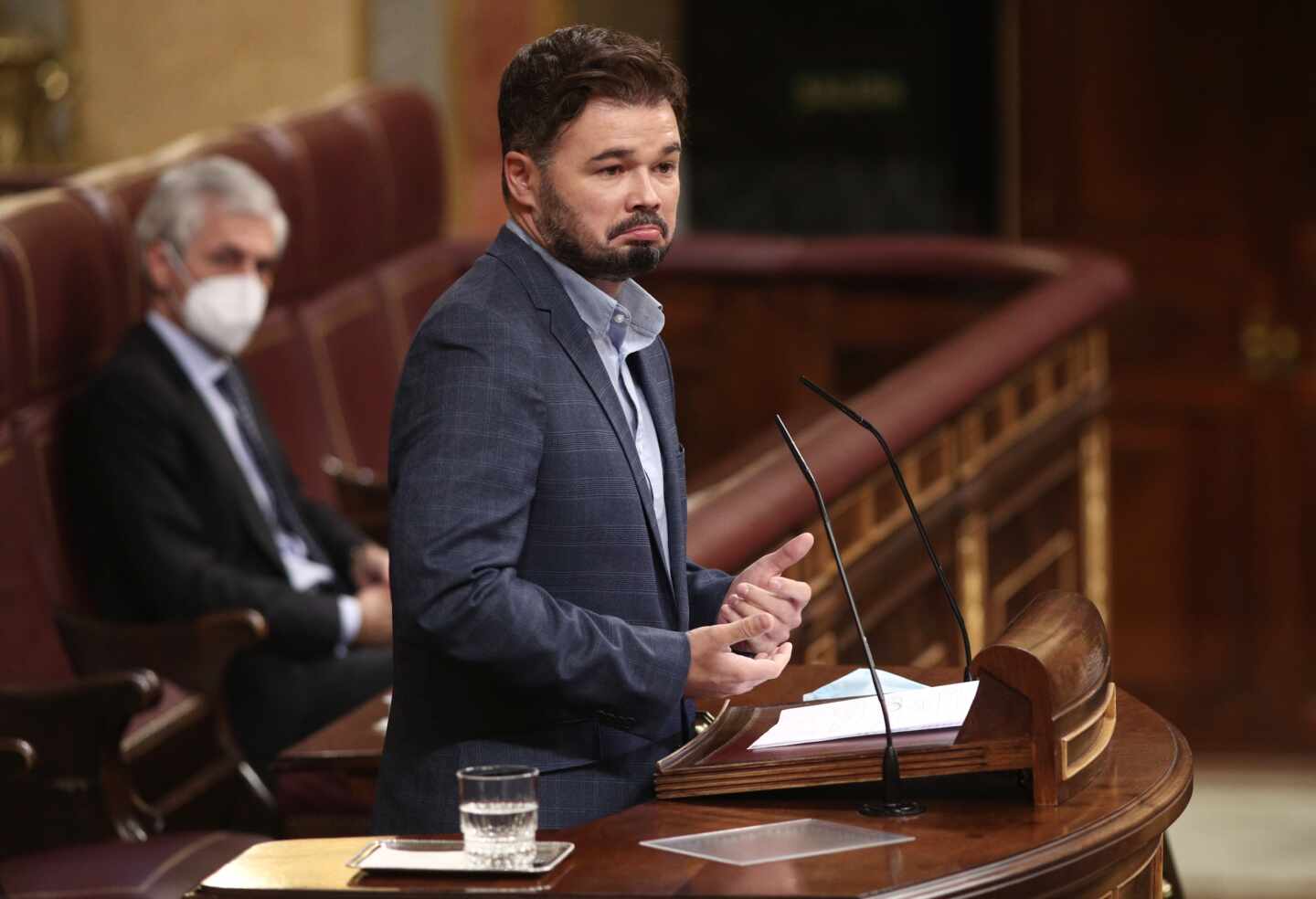 Gabriel Rufián en el Congreso. EP.