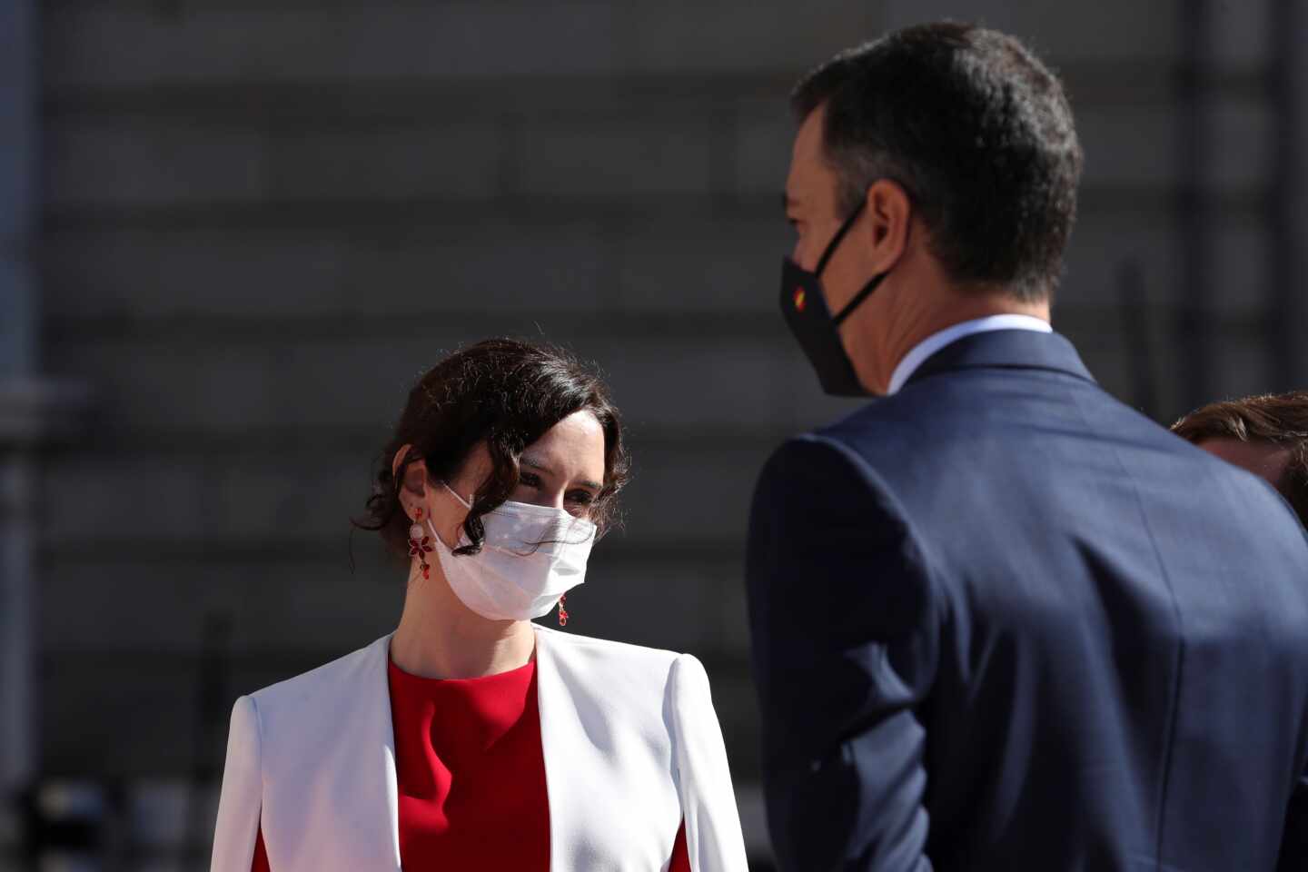 Día de la Fiesta Nacional: Isabel Díaz Ayuso y Pedro Sánchez.