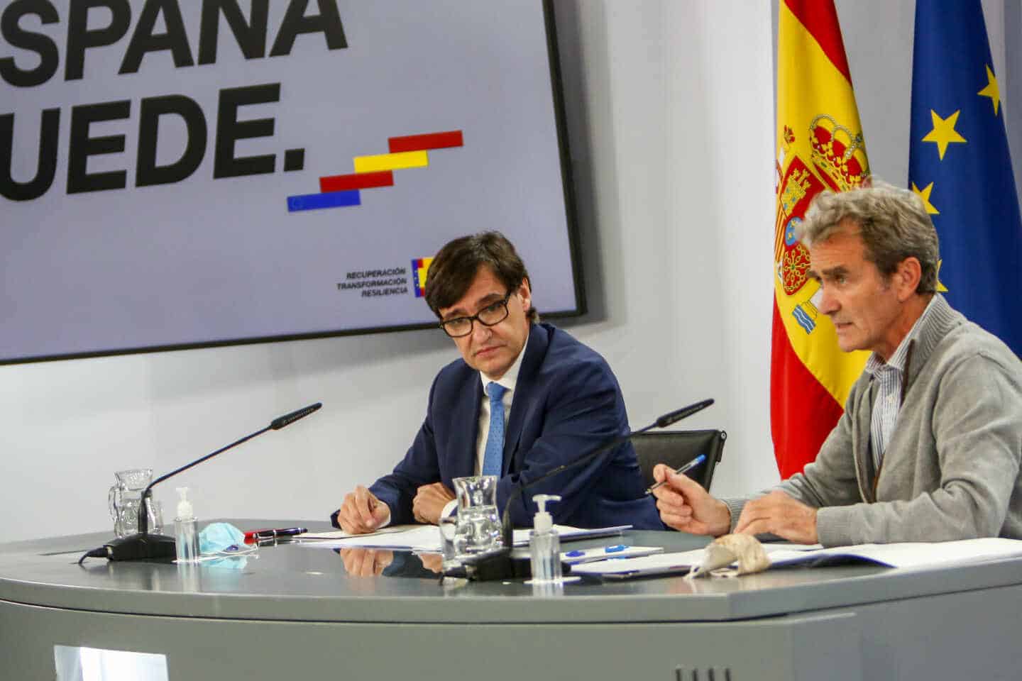 Salvador Illa y Fernando Simón.
