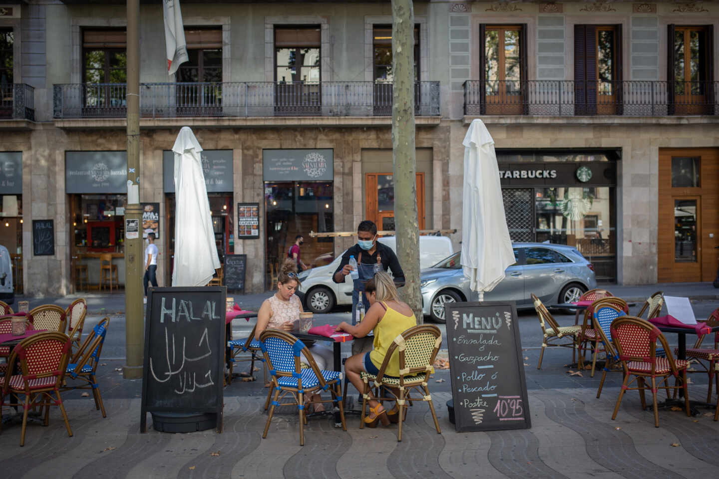 Terraza de Barcelona.