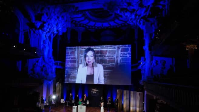 Sandra Barneda en los Premios Planeta.