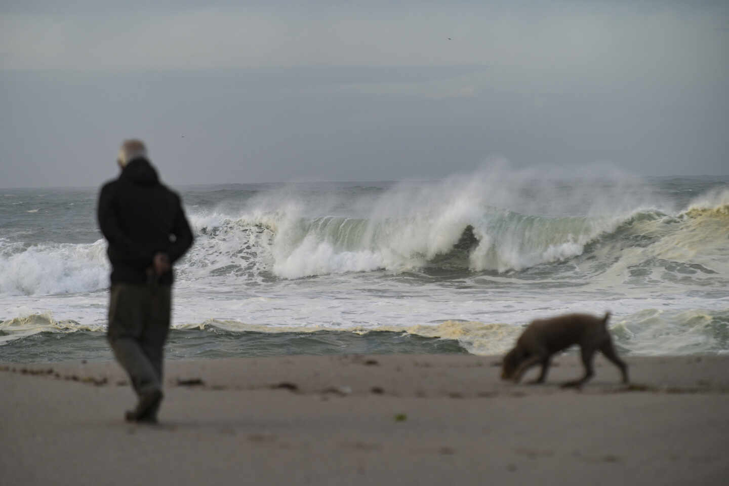 Olas en el litoral coruñés.