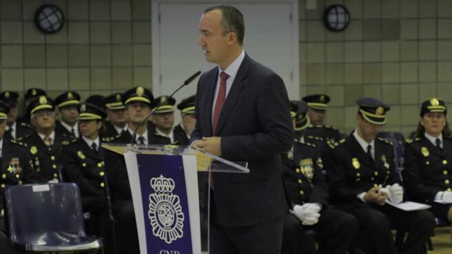 Francisco Martínez, en un acto de la Policía durante su etapa como 'número dos' de Interior.