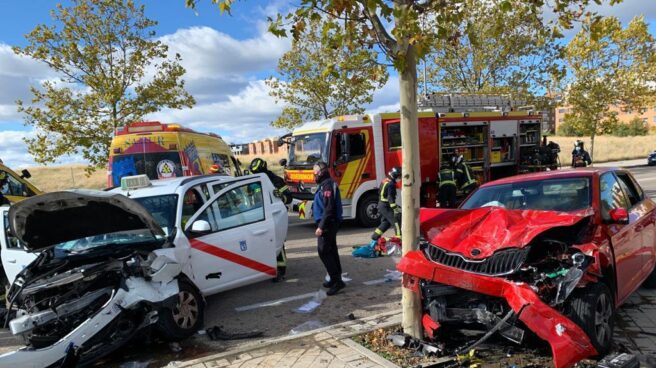 Accidente en Madrid.