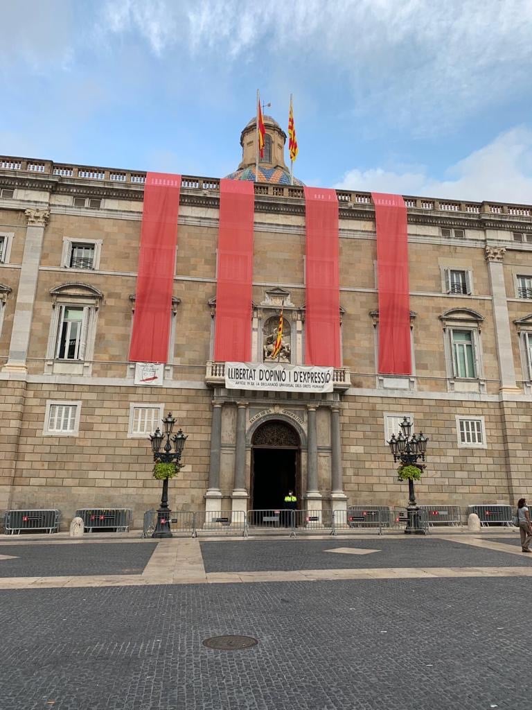 Fachada del Palau de la Generalitat.