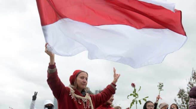 Bielorrusia-oposición-Sajarov Manifestación Minsk Bielorrusia