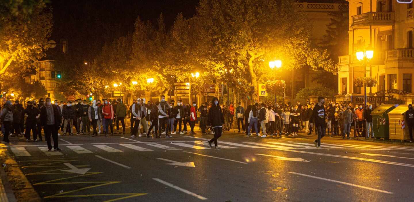 Disturbios en Logroño.