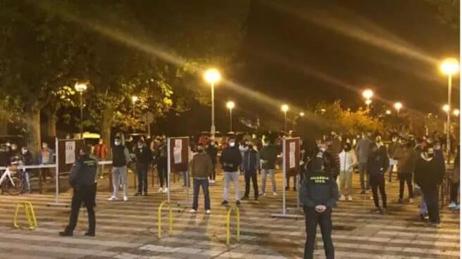 Aspirantes a ingresar en la Guardia Civil, el pasado fin de semana.