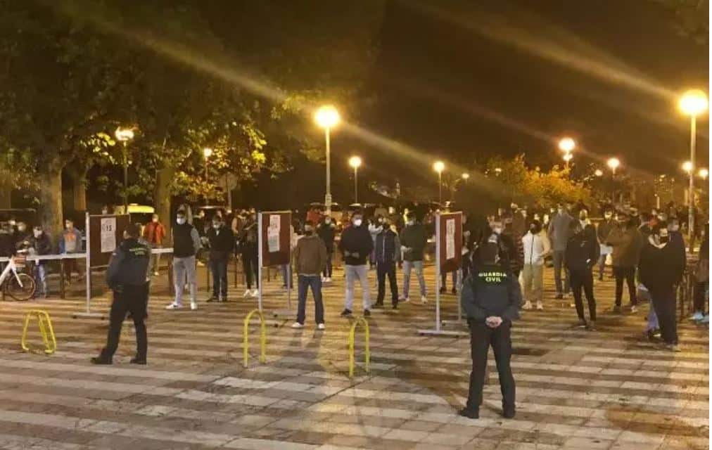 Aspirantes a ingresar en la Guardia Civil, el pasado fin de semana.