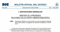 Consulte el documento completo del nuevo decreto de estado de alarma