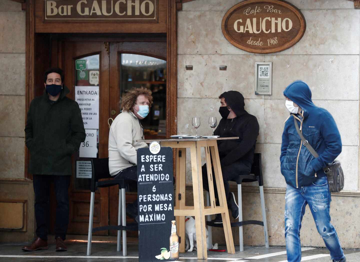 Terraza de algunos de los bares del Casco Viejo de Pamplona.