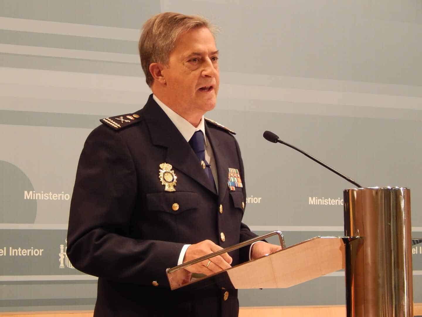 Eloy Quirós, cuando asumió el cargo de comisario general de Policía Judicial.