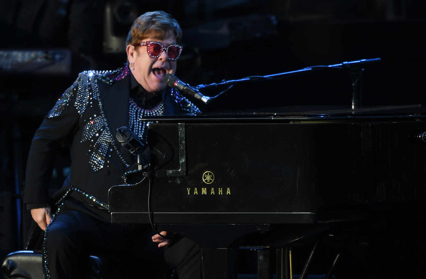 Elton John, durante un concierto en Australia.