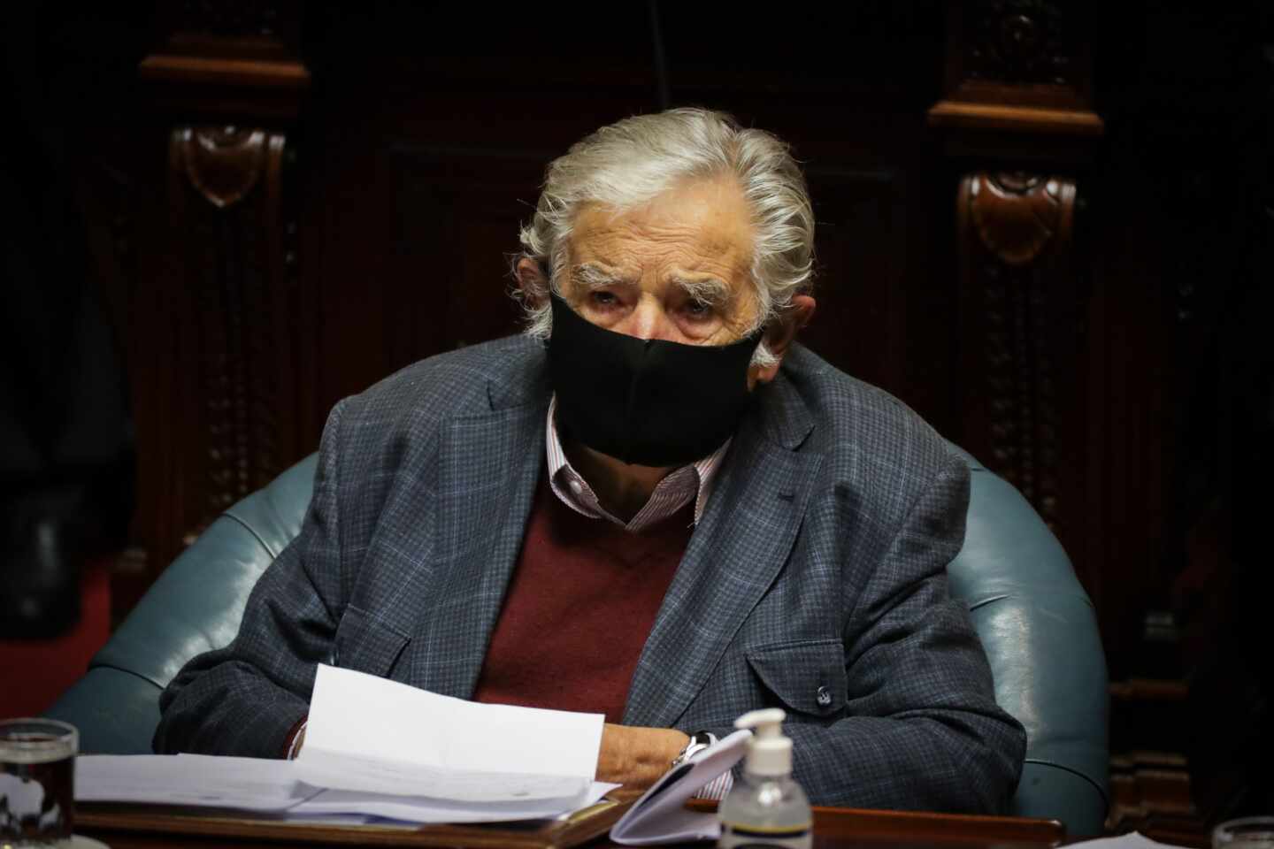 José Mujica, durante su discurso de despedida