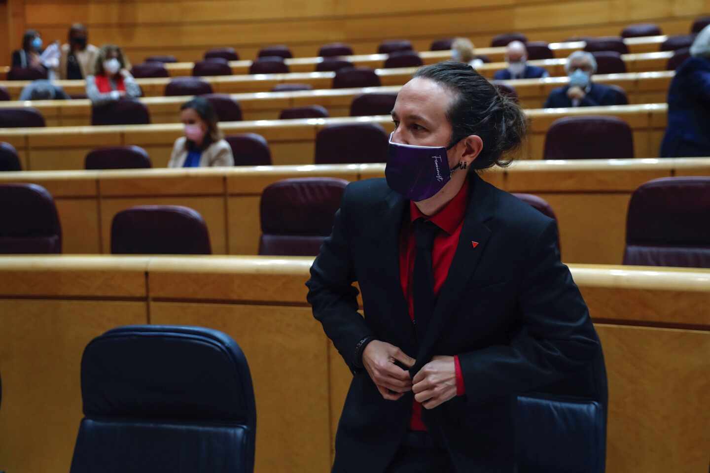 Pablo Iglesias, en el Senado.