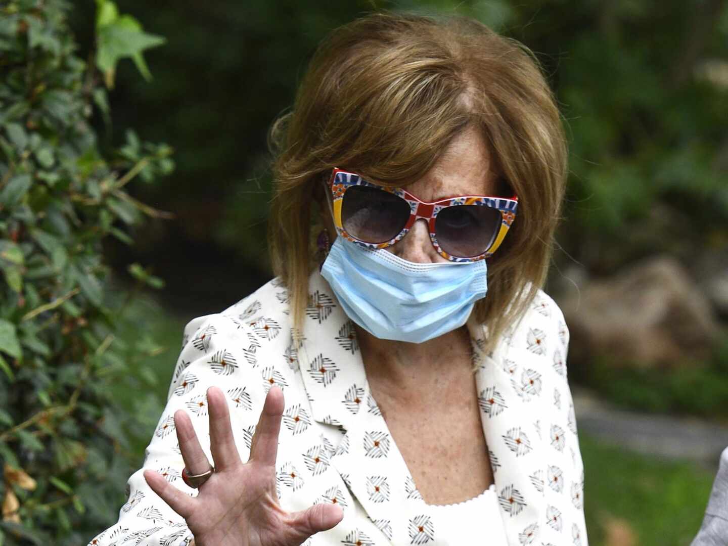 María Teresa Campos visita a su hija Carmen Borrego.