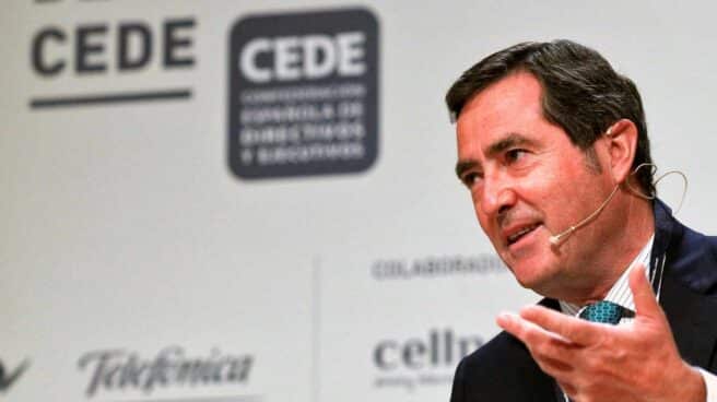 Antonio Garamendi, presidente de la CEOE, en el Congreso de Directivos CEDE.