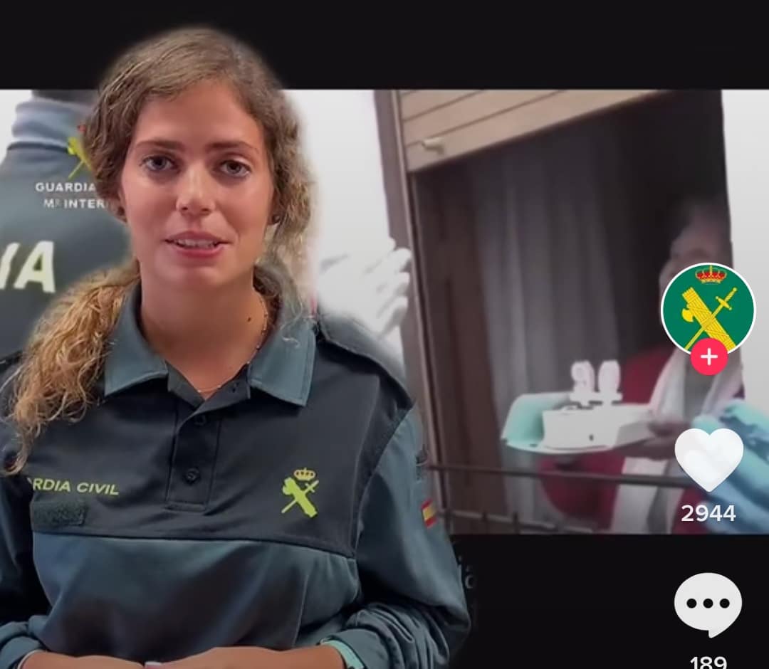 Primer vídeo de la Guardia Civil en TikTok.