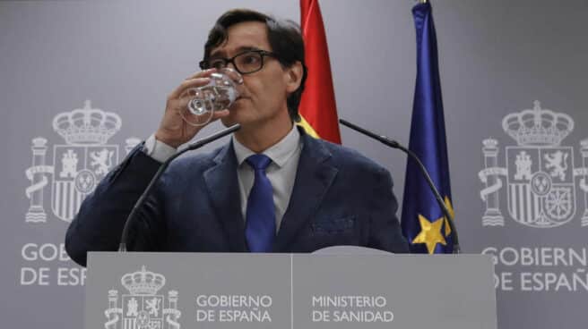 Salvador Illa El ministro de Sanidad, Salvador Illa, en una comparecencia informativa en La Moncloa.