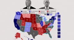 Los ocho 'estados bisagra' donde se decide quién ocupa la Casa Blanca