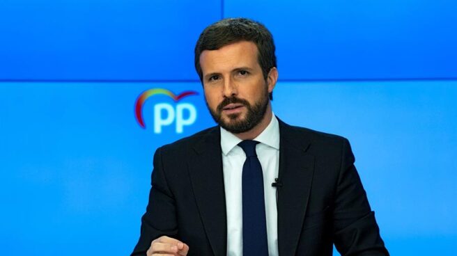 El presidente del PP, Pablo Casado.