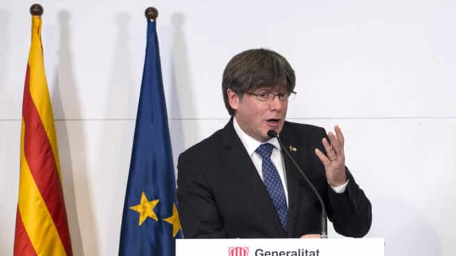 El ex 'president' Carles Puigdemont, en una reciente comparecencia en Perpiñán (Francia).