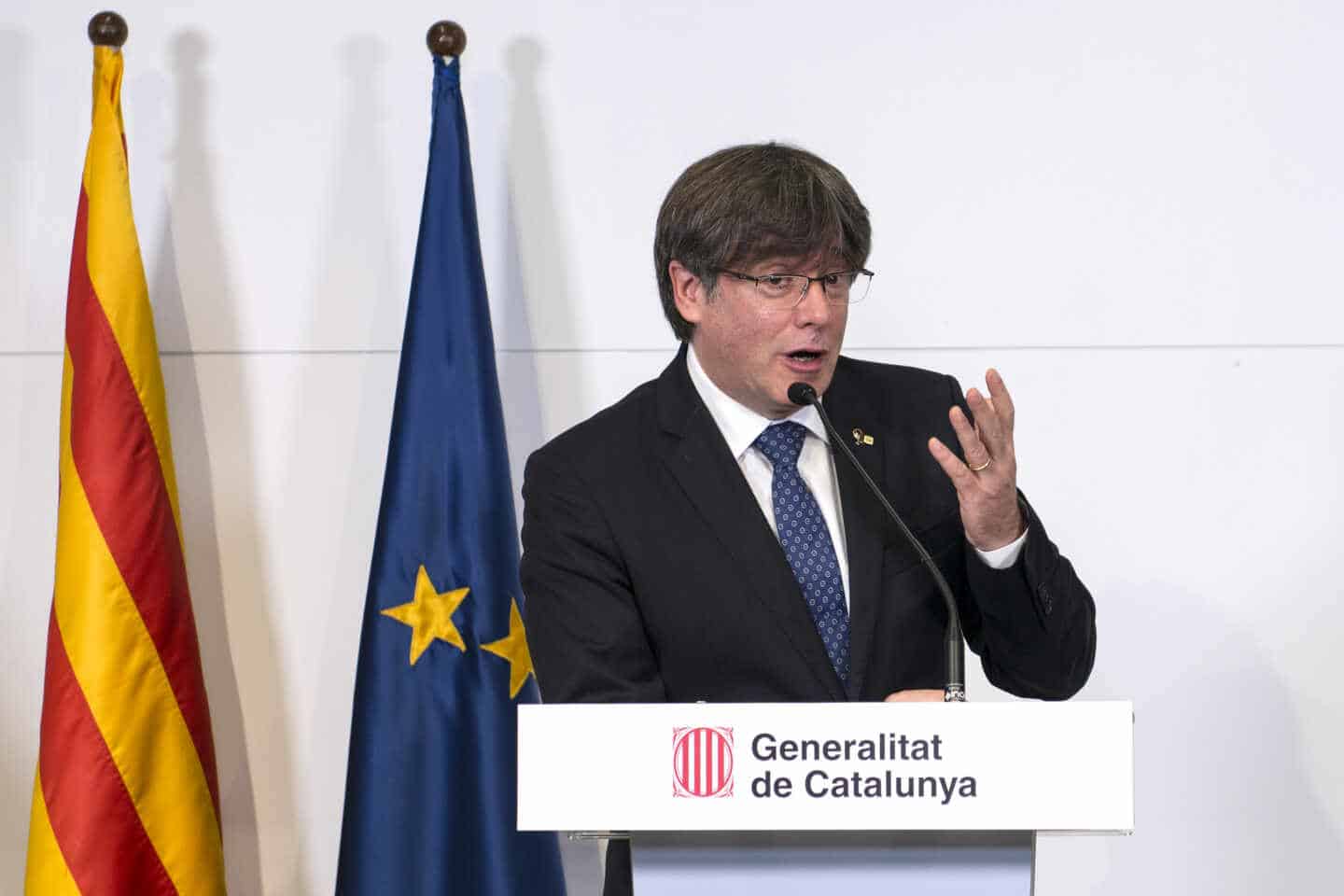 El ex 'president' Carles Puigdemont, en una reciente comparecencia en Perpiñán (Francia).